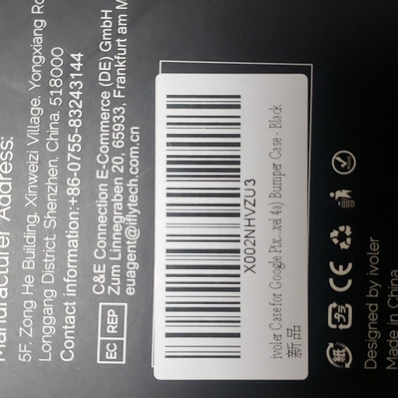 NWT iVoler Google Pixel 4a Black Carbon Design W/3 Glass screen protectors - Picture 4 of 4